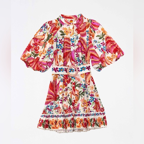 FARM Rio | Dresses | Farm Rio Spring Banana Mini Dress | Poshmark